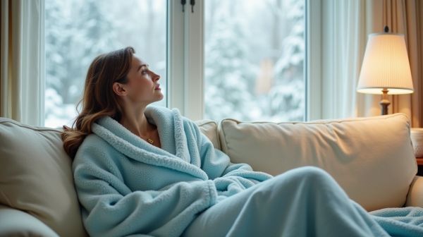 L'élégance d'un peignoir femme en polaire pour cet hiver